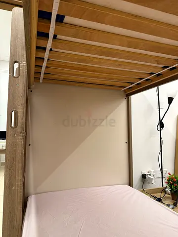 Home Centre Wooden Bunk Bed + 2 Mattresses