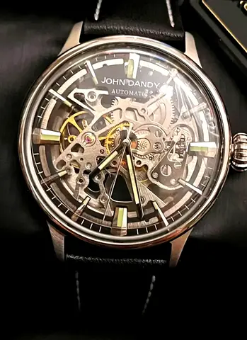 Authentic Italian Skeleton Rubies Watch longines omega rado tag heuer orient seiko  balmain 18k ruby