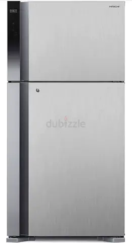 Hitachi Top Freezer Refrigerator - Stainless Steel, Good Condition