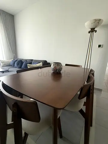 Modern Wooden Dining Table. Chairs not included