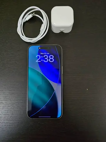 Iphone 15 pro Max with charger Dual 256Gb just display message condition 10/10