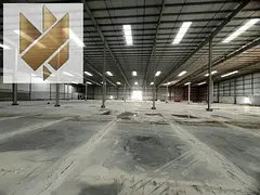 Warehouse for Rent in Umm Al Quwain Area: 47,000 sq. ft. Equipped with an office, kitchen, and 2 bat