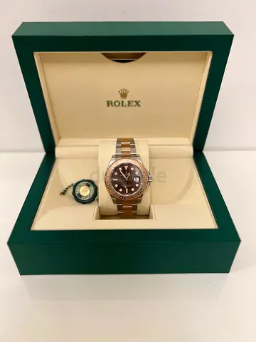 Rolex two-tone “Chokolade” Yacht Master watch in box - Unused condition