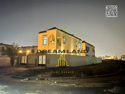 A bargain price with bank financing available: a modern villa near the mosque, one of Ajman's most luxurious villas, featuring a palace design, super