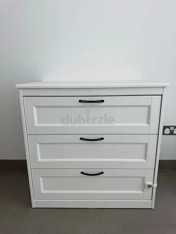 White 3-Door Sideboard Cabinet