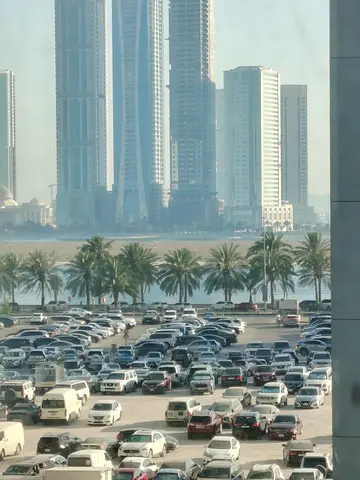 for rent sharjah al khan 1br hall prime sea view near afamia jala market rent 31000 aed 4 to 6 paym
