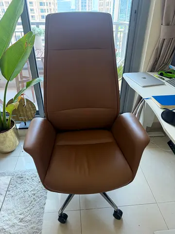 Office chair brown leather