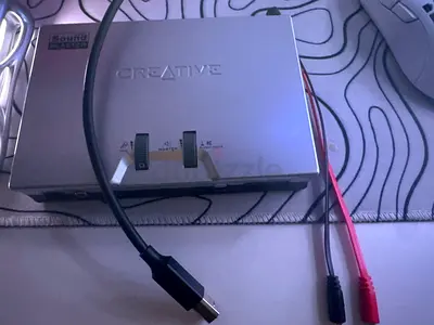 Creative sound blaster sb0490 كرت فضي جديد نضيف