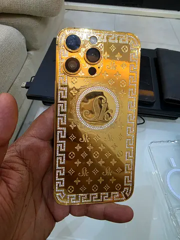 IPHONE 14 pro max gold plated