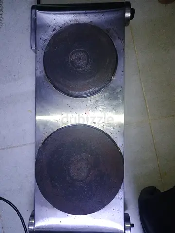 Used Double Electric Hot Plate Cooker - Stainless Body
