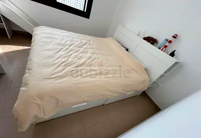 IKEA Brimness Queen size bed frame with mattress - good condition