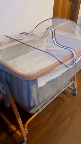 Portable Bassinet with Mosquito Net and Storage — Good Condition