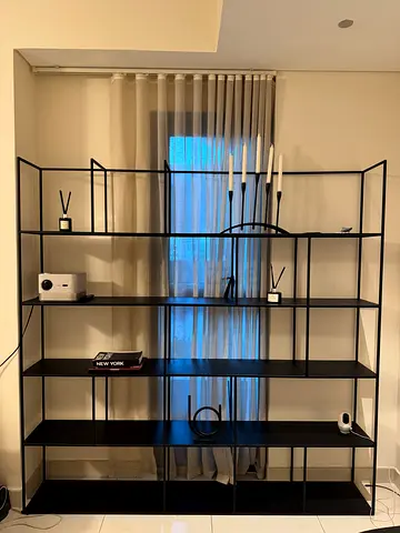 WS Black Metal Display Shelf - Excellent Condition