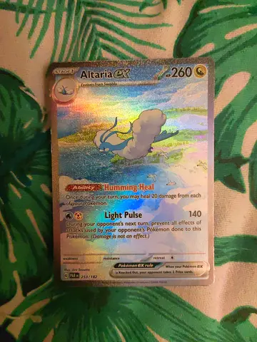 Altaria ex stage 1 pokemon card