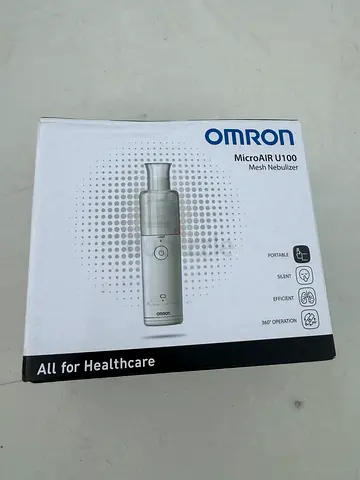 Omron MicroAIR U100 Mesh Nebulizer - lightly used, excellent condition