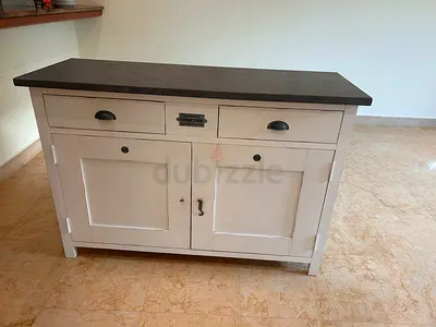 Solid Wood Sideboard / Console Table with Drawers and Cupboard