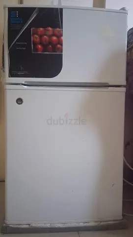 Compact Double Door Refrigerator with Crisper Drawer