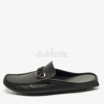 Hermes Icaro Size 43 Black Leather Mules