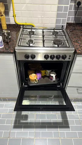 Used freestanding gas cooker with oven - stainless steel, good condition