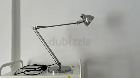 IKEA, Adjustable Chrome Desk Lamp - Articulating Arm, Good Condition