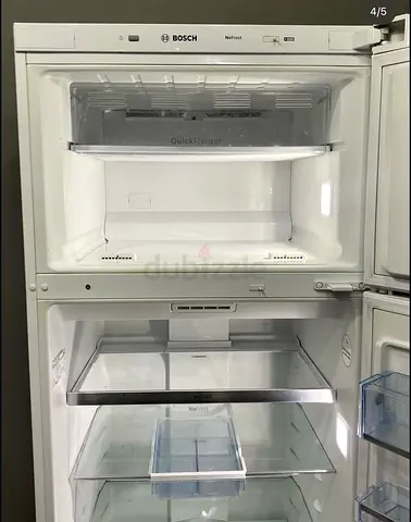 Bosch white double door refrigerator/freezer - good condition
