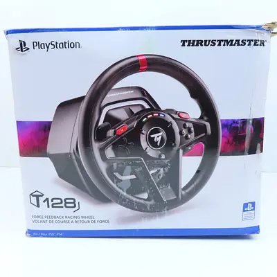Thrustmaster T128 Force Feedback Racing Wheel and Pedals For PS5, PC, PS4