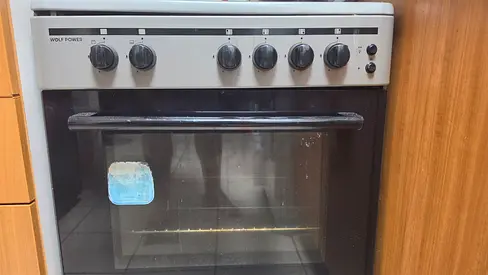 Wolf Power freestanding gas oven and stovetop - used, working