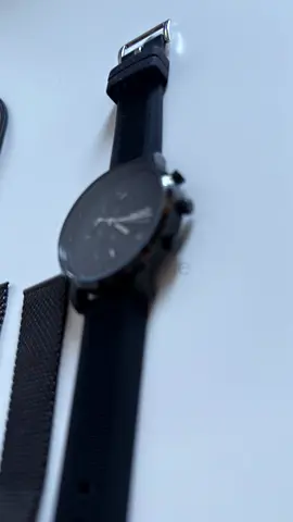 Boss Mens Stainless Steel Watch with Rubber Strap