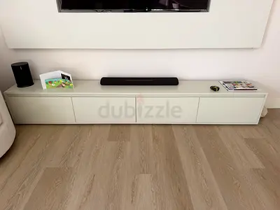Media / Storage Console with cable access and power point
