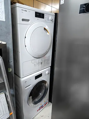 Miele Washer and Tumble Dryer Stack - Compact White Set