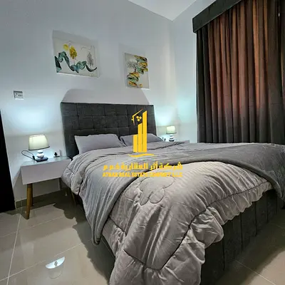 Beautiful furnished one-bedroom apartment with new furniture for monthly rent in Ajman - Al Jurf 2 - next to Al Aqsa School