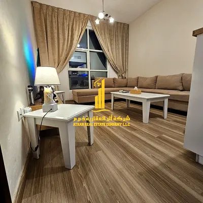 Furnished one-bedroom apartment with an open view for monthly rent in Ajman - Khalifa Street - City Towers ✔️ Including All bills ⚡📶 with parking