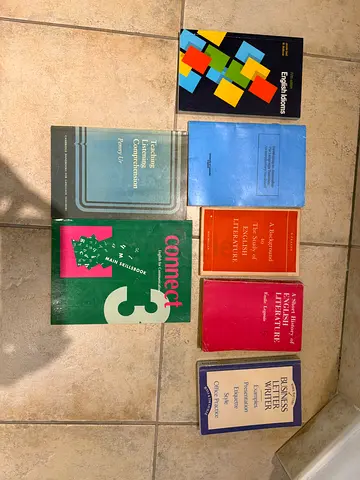 English Literature etc books