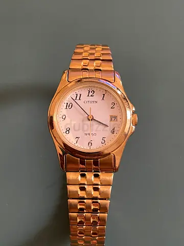 Vintage Citizen Rose Gold Womens Watch - Classic Analog, Date