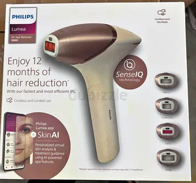 Philips Lumea 9900 IPL Hair Removal Device - With SenseIQ, Boxed