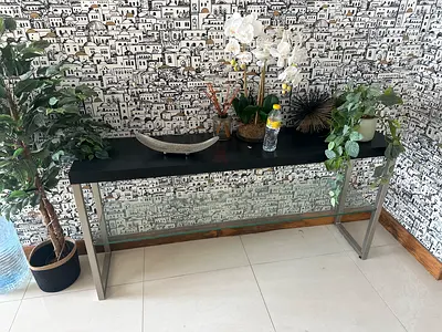 Slim Black side table