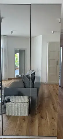 Ikea PAX mirrored wardrobe doors (2-panel) - good condition