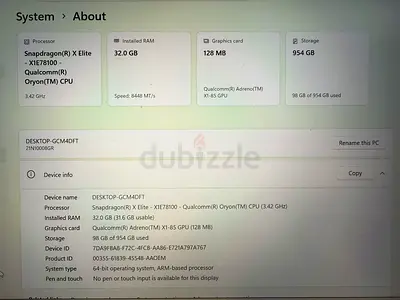 Lenovo ThinkPad T14s Gen 6 | Snapdragon X Elite | 32GB | 1TB | Like New