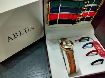 Ablux Womens Watch Gift Set with Interchangeable Straps and Bezels