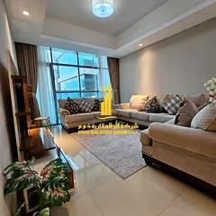 Furnished one-bedroom apartment with an open view available for monthly rent in Ajman - Gulfa Towers
