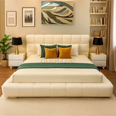 Modern Designer Bed – Brand New King Size with Mattress