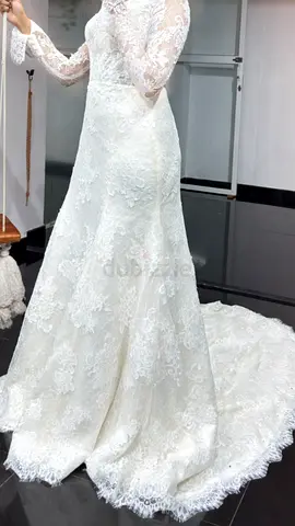 Custom luxury bridal gown with Cathedral Veil