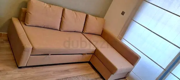 IKEA L shap Sofa store cum bed you can fix the