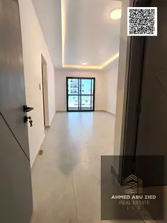 1BHK – First Tenant in Al Jurf 3 Near China Mall &amp; MBZ Road. 2 bathrooms, open-view balcony, l