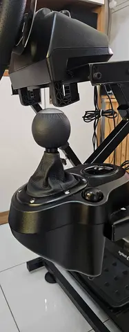 Full Racing set From Logitech G923 Racing Wheel + Pedals + paddle shifters + Stand + Gear shifter