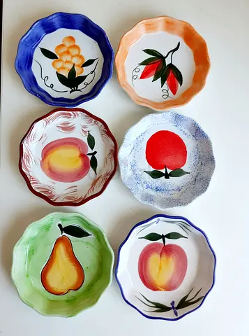 Set of 6 Porcelain Dipping Bowls