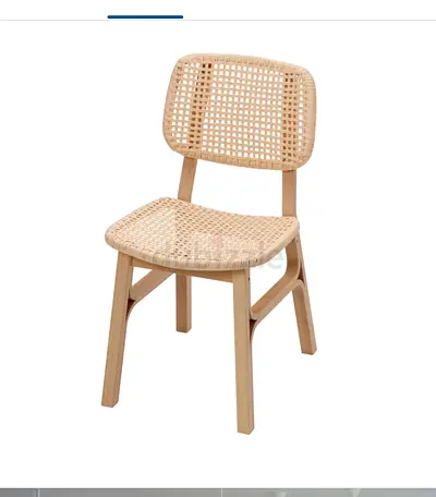 Set of 4 ikea Rattan Dining Chairs - Light Natural Finish. No damages ( price per chair)