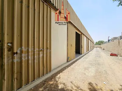 warehouse for stor big size in sajja area near maid road 1000 sqft only 55k ,total 7 warehouse empty