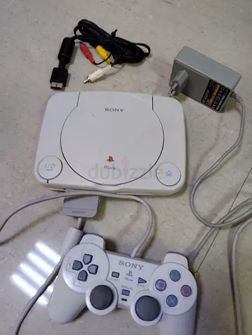 Playstation one with the controller