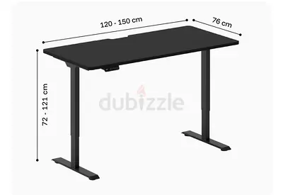 Navodesk Pro Electric Height Adjustable Standing Desk - Grey Concrete Top